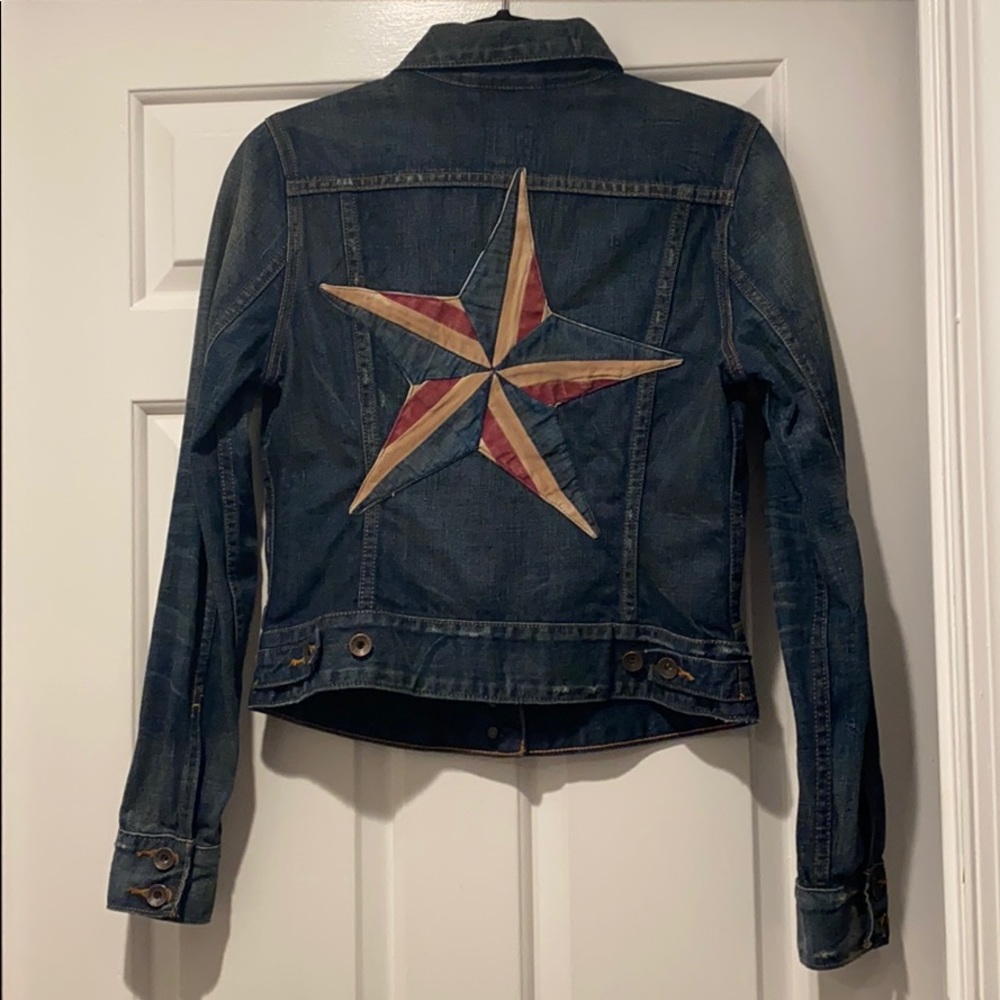 Lucky Brand Jean Distressed Denim Jacket